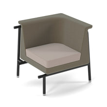 Load image into Gallery viewer, Addison modular soft seating left hand sofa with black metal frame and legs