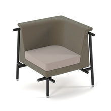 Load image into Gallery viewer, Addison modular soft seating corner sofa with black metal frame and legs