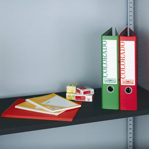 Extra shelf for steel storage cupboards and tambours - black