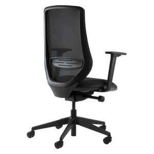 Kacey mesh back operator chair with black frame