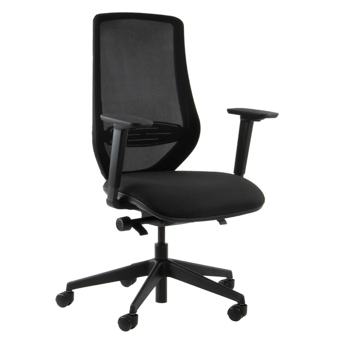 Kacey mesh back operator chair with black frame