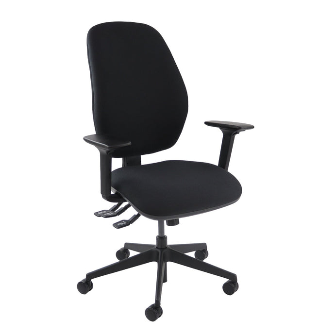 Ortho Pro 600 orthopaedic chair with fully upholstered seat and back with fully adjustable arms