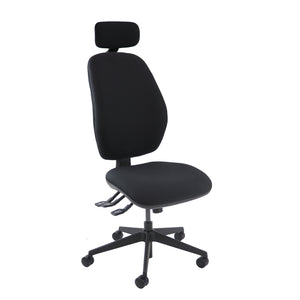 Ortho Pro 600 orthopaedic chair with head rest, upholstered seat and back