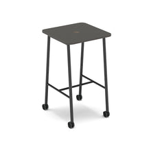 Load image into Gallery viewer, Show mobile poseur power ready table with central 80mm circular cutout 700 x 700mm
