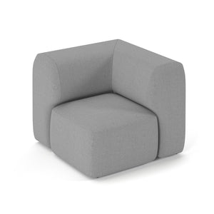 Snuggle modular soft seating corner and end sofa with back