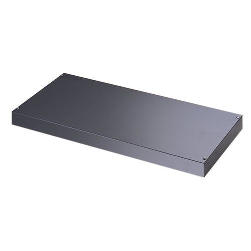 Plain steel shelf internal fitment for systems storage