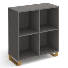 Load image into Gallery viewer, Cairo cube storage unit with open boxes and sleigh frame legs