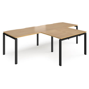Adapt double straight desks with returns