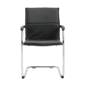 Essen stackable meeting room cantilever chair - Black