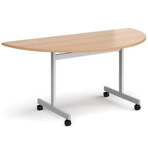 Semi circular fliptop meeting table Tables
