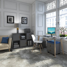Load image into Gallery viewer, Giza straight desk with wooden legs