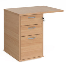 Load image into Gallery viewer, Universal desk high 3 drawer pedestal with flyover top