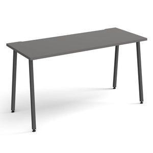 Sparta straight desk with A-frame legs