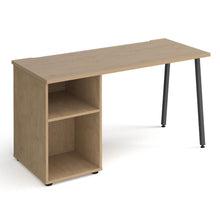 Load image into Gallery viewer, Sparta straight desk with A-frame leg and support pedestal