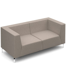 Load image into Gallery viewer, Alban low back double seater sofa with chrome legs