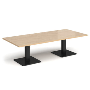 Brescia rectangular coffee table with square bases