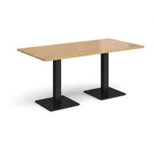 Brescia rectangular dining table with square bases Tables