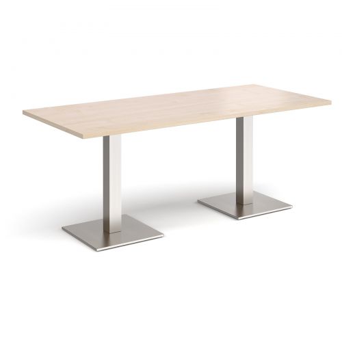 Brescia rectangular dining table with square bases Tables