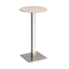 Load image into Gallery viewer, Brescia circular poseur table with flat square base Tables