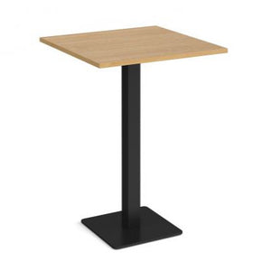 Brescia square poseur table with flat square base Tables
