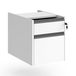 Contract 2 drawer fixed pedestal with finger pull handles
