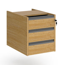 Load image into Gallery viewer, Contract 2 drawer fixed pedestal with finger pull handles