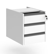 Load image into Gallery viewer, Contract 2 drawer fixed pedestal with finger pull handles