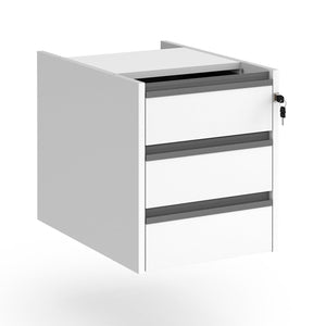 Contract 2 drawer fixed pedestal with finger pull handles