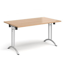 Load image into Gallery viewer, Rectangular folding leg table with curved feet Tables