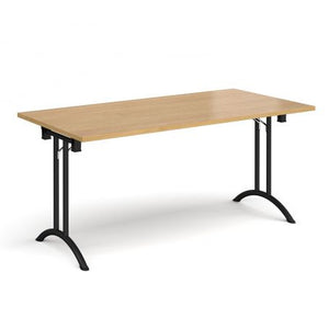 Rectangular folding leg table with curved feet Tables