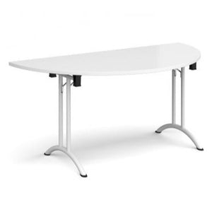 Semi circular folding leg table with curved feet Tables