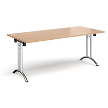Load image into Gallery viewer, Rectangular folding leg table with curved feet Tables