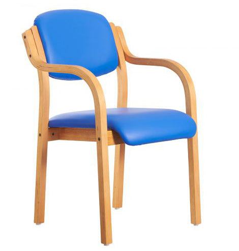 Dart wooden frame stackable chair