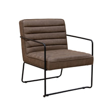 Load image into Gallery viewer, Decco ribbed lounge chair with black metal frame