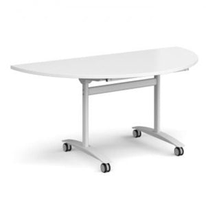 Semi circular deluxe fliptop meeting table Tables