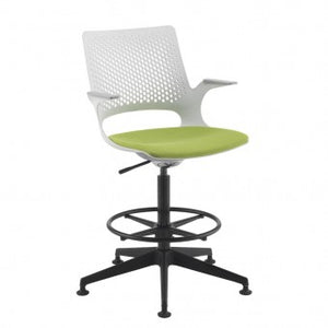 Solus designer draughtsmans chair with upholstered seat Seating