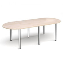 Load image into Gallery viewer, Radial end meeting table with 6 radial legs Tables