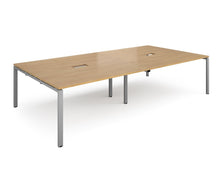 Load image into Gallery viewer, Adapt rectangular boardroom table 3200mm x 1600mm with 2 cutouts 272mm x 132mm