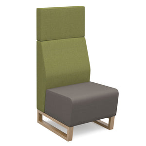 Encore² modular single seater high back sofa with no arms