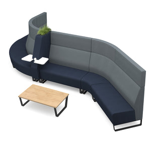 Encore² modular single seater high back sofa with no arms