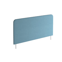 Load image into Gallery viewer, Vibe Elev8 screen 600mm high for back-to-back desks - Silver Brackets