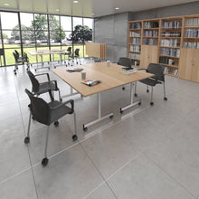 Load image into Gallery viewer, Rectangular deluxe fliptop meeting table