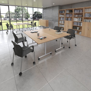 Rectangular deluxe fliptop meeting table