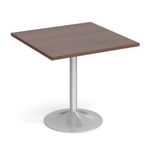Genoa square dining table with trumpet base Tables