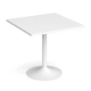 Genoa square dining table with trumpet base Tables