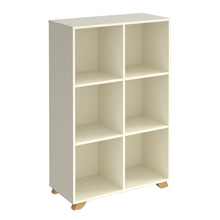 Load image into Gallery viewer, Giza cube storage unit with open boxes and wooden legs