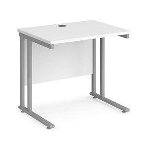 Maestro 25 straight 600mm deep desk with cantilever leg frame