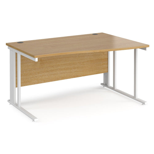 Maestro 25 right hand wave desk with cable managed leg frame
