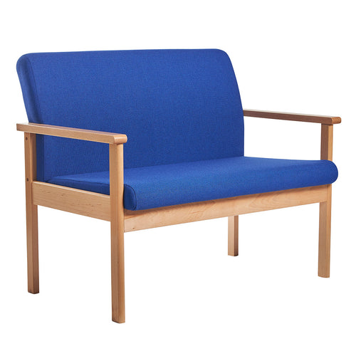 Meavy modular beech wooden frame double chair Reception & Soft Seating