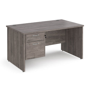 Maestro 25 panel end leg Straight Desk with two drawer pedestal